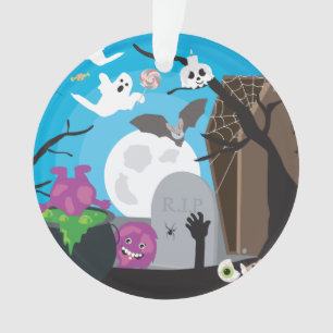 Halloween Monster Scene Ornament