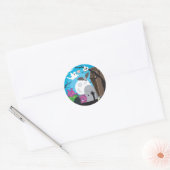 Halloween Monster Scene Ronde Sticker (Envelop)