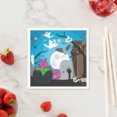 Halloween Monster Scene Servet (Insitu)