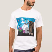 Halloween Monster Scene T-shirt (Voorkant)