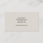 Halloween Monster Visitekaartje (Achterkant)