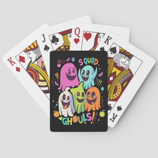 Halloween Monsters Bende Pokerkaarten (Achterkant)