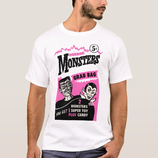  Halloween Monsters Grab Bag T-shirt (Voorkant)