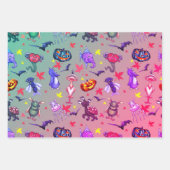 Halloween Monsters Inpakpapier Vel (Voorkant 2)