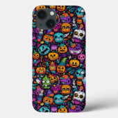Halloween monsters iPhone case (Achterkant)