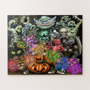 Halloween Monsters Legpuzzel
