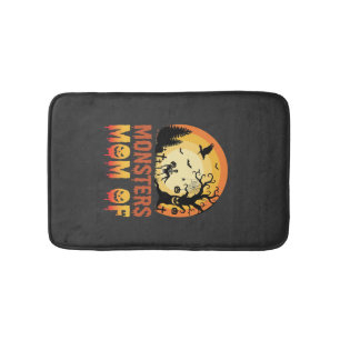Halloween Monsters Moeder van Skeletgezin Badmat
