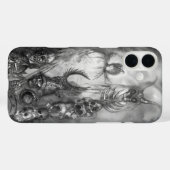 HALLOWEEN MONSTERS / ORK WAR Black White Fantasy Case-Mate iPhone Case (Achterkant (horizontaal))