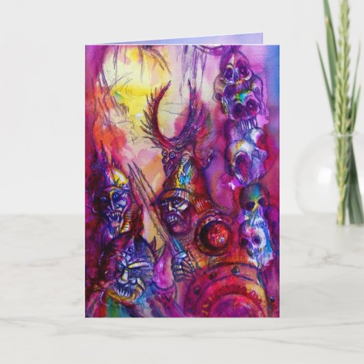 HALLOWEEN MONSTERS/ORK WAR Fantasy Kaart (Voorkant)