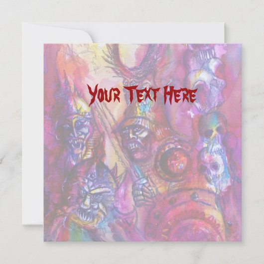 HALLOWEEN MONSTERS/ORK WAR Fantasy Kaart (Voorkant)