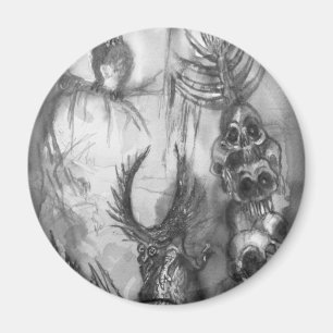 HALLOWEEN MONSTERS/ORK WAR Fantasy Magneet