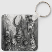 HALLOWEEN MONSTERS/ORK WAR Fantasy Sleutelhanger (Achterkant)