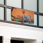Halloween Monsters Spandoek (Buitenkant Gebouw)