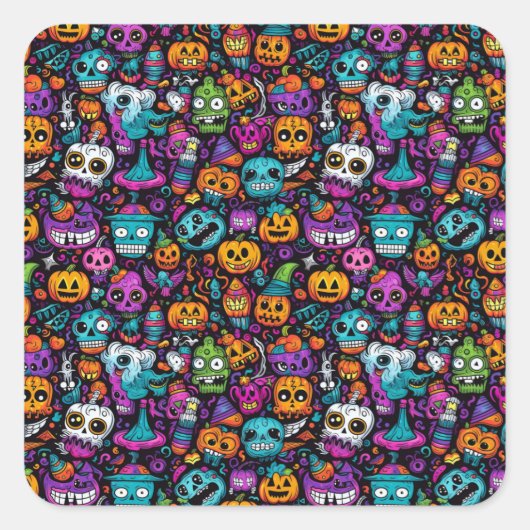 Halloween monsters stickers (Voorkant)