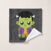 Halloween monstre Frankenstein Green (Gant de toilette)