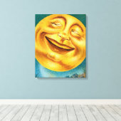 Halloween Moon Canvas Afdruk (Insitu (Houten vloer))
