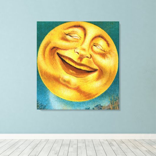 Halloween Moon Canvas Afdruk (Insitu (Houten vloer))
