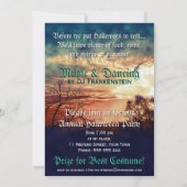 Halloween Moon Country Sunset Invitations (Dos)