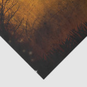 Halloween Moon Haunted Forest Tissue Paper Tissuepapier (Detail)