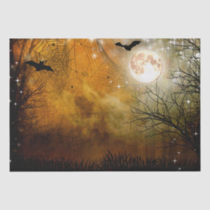 Halloween Moon Haunted Forest Tissue Paper Tissuepapier