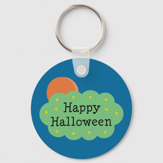 Halloween Moon Sleutelhanger (Voorkant)