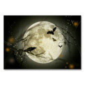 Halloween Moon Spooky Crows Kaart (Achterkant)
