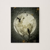Halloween Moon Spooky Crows Legpuzzel (Verticaal)