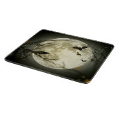 Halloween Moon Spooky Crows Snijplank (Hoek)