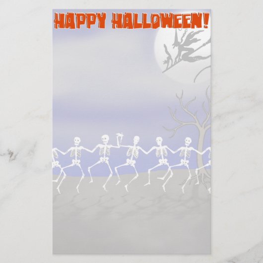 Halloween Moonlit Party Scene Briefpapier (Voorkant)