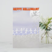 Halloween Moonlit Party Scene Briefpapier (Staand voorkant)
