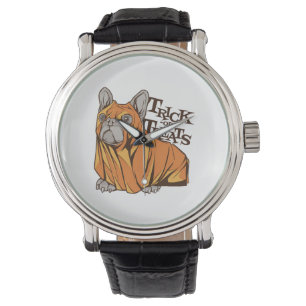 Halloween mops horloge