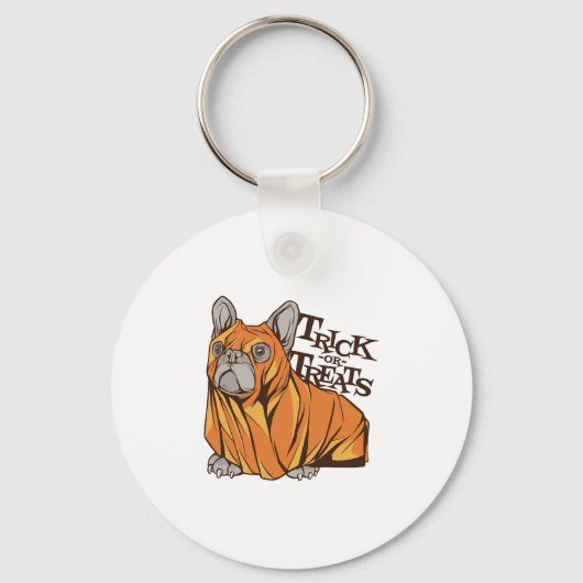 Halloween mops sleutelhanger (Voorkant)