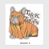 Halloween mops sticker (Vel)