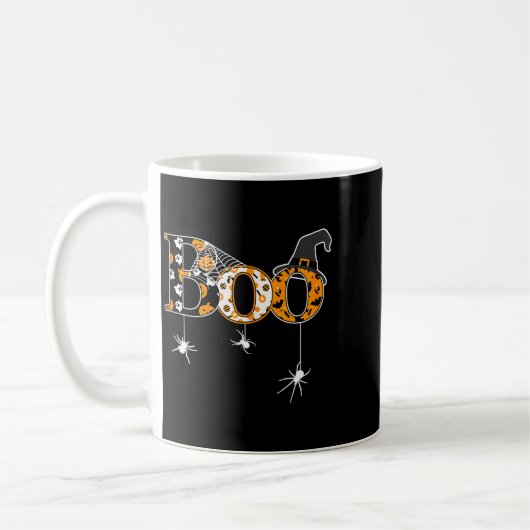 Halloween Motif - Boo  Koffiemok (Links)