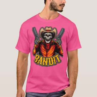 Halloween Motif Dead Cowboy met schedel T-shirt