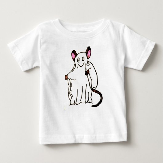 HALLOWEEN MOUSE GHOST baby t-shirt (Voorkant)