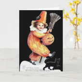  halloween mousserende kostuum kaart (Gele Bloem)