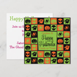 Halloween mozaïek kaart