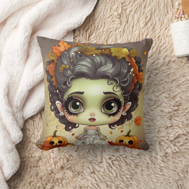 Halloween Ms. Frankenstein Kussen (Deken)
