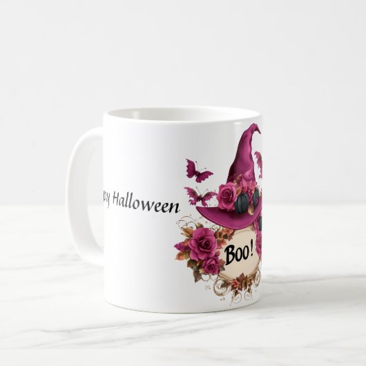 Halloween Mug de crâne moucheté (Devant gauche)