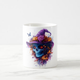 Halloween Mug de crâne moucheté