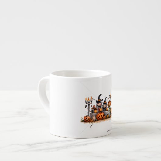 Halloween mug espresso kop (Voorkant links)