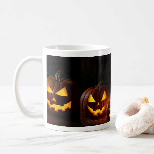 Halloween mug koffiemok (Met donut)