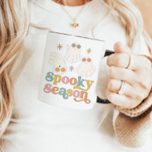 Halloween Mug Retro Cute Ghost Éffrayante saison M