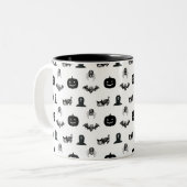 Halloween mugs with a cat theme (Devant gauche)