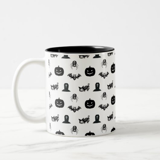 Halloween mugs with a cat theme (Gauche)