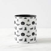 Halloween mugs with a cat theme (Centre)