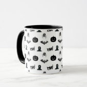 Halloween mugs with a cat theme (Devant gauche)