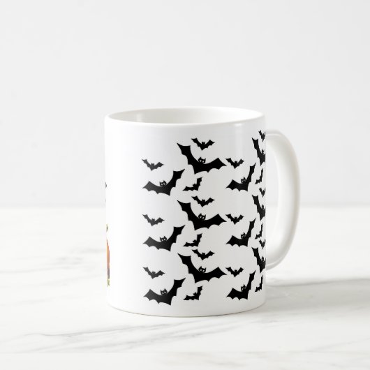 Halloween mugs with a cat theme (Devant droit)