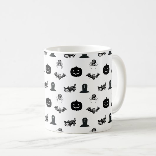 Halloween mugs with a cat theme (Devant droit)